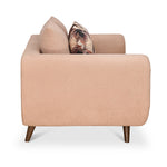 Harper 1 Seater Fabric Sofa (Peach)