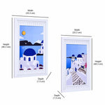 Santorini MDF Base 3D Painting Set of 2 (Blue)