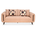 Harper 3 Seater Fabric Sofa (Peach)