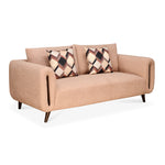 Harper 3 Seater Fabric Sofa (Peach)