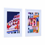 Abstract 3D Painting Set of 2 (Multicolor)