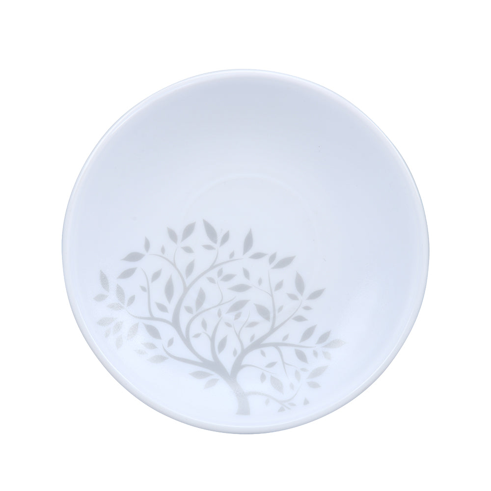 Arias by Lara Dutta Tree of Life Cup & Saucer Set of 12 (220 ml, 6 Cups & 6 Saucers, White)