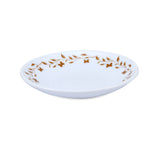 Arias by Lara Dutta Autumn Grace Cup & Saucer Set of 12 (220 ml, 6 Cups & 6 Saucers, White)