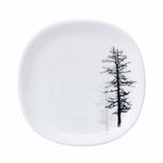 Arias by Lara Dutta Winter Forest Cup & Saucer Set of 12 (220 ml, 6 Cups & 6 Saucers, White)