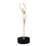 Ballerina Dancing Metal Showpiece (Gold)