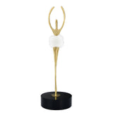 Ballerina Dancing Metal Showpiece (Gold)