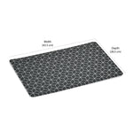 Rectangular Geometric 43.5 x 28.5 cm Table Placemat Set of 4 (Grey)