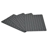 Rectangular Geometric 43.5 x 28.5 cm Table Placemat Set of 4 (Grey)