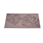 Leaves Design 45 x 30 cm PVC Table Placemat Set of 6 (Taupe)