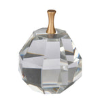 Decorative Crystal Apple Showpiece (Gold)