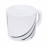 Arias by Lara Dutta Black Fantasy Coffee Mugs Set of 6 (180 ml, White)