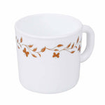 Arias by Lara Dutta Autumn Grace Coffee Mugs Set of 6 (180 ml, White)