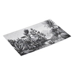 Nature Printed 45 x 30 cm PVC Table Placemat Set of 4 (Black)