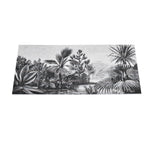 Nature Printed 45 x 30 cm PVC Table Placemat Set of 4 (Black)