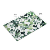 Leaves Design 45 x 30 cm PVC Table Placemat Set of 4 (Green)