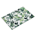 Leaves Design 45 x 30 cm PVC Table Placemat Set of 4 (Green)