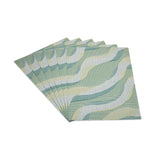 Abstract Design 45 x 30 cm PVC Table Placemat Set of 6 (Green)