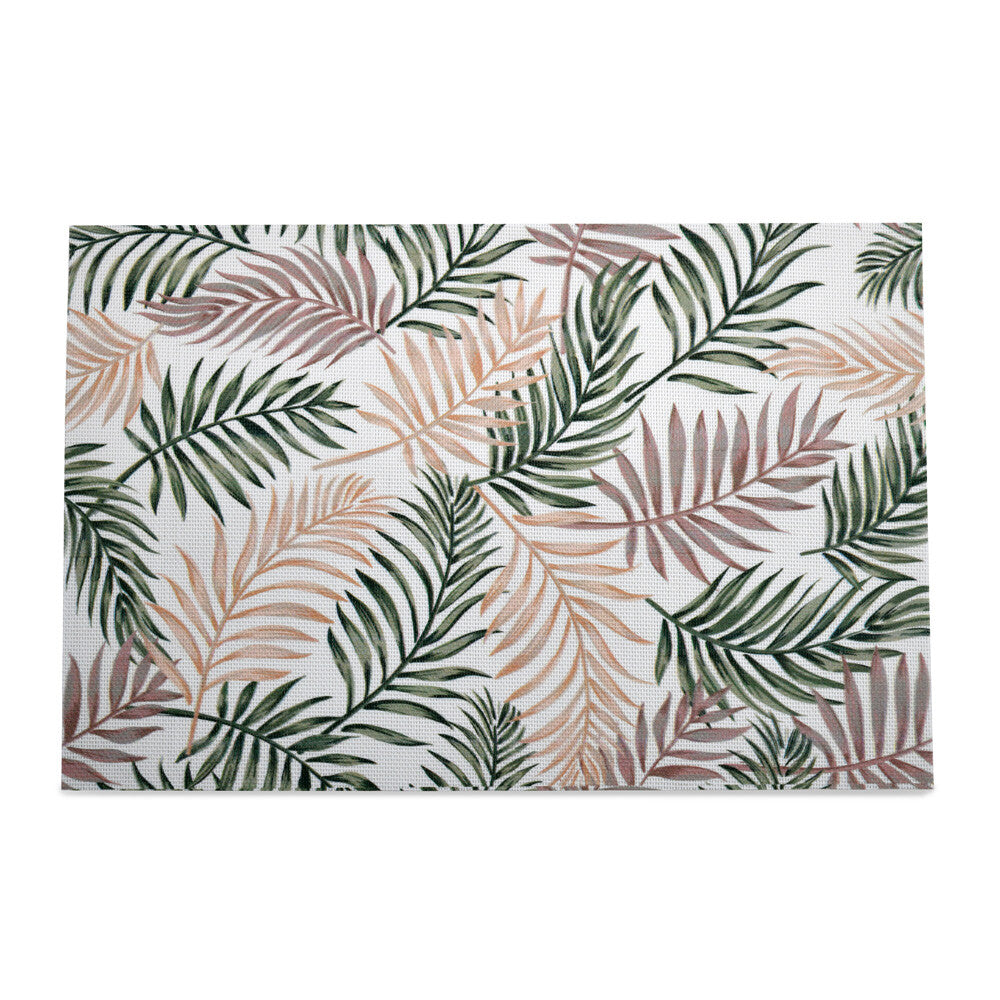 Leaves Design 45 x 30 cm PVC Table Placemat Set of 4 (Multicolor)