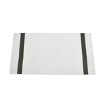 Striped 45 x 30 cm PVC Table Placemat Set of 6 (White)