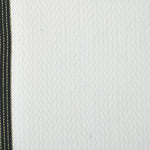 Striped 45 x 30 cm PVC Table Placemat Set of 6 (White)