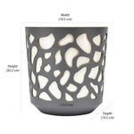 Decorative Mosaic Polypropylene Planter (Black & Cream)