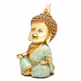 Baby Monk Nirvana Polyresin Showpiece (Mint & Gold)