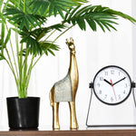 Decorative Giraffee Polyresin Showpiece (Grey & Gold)