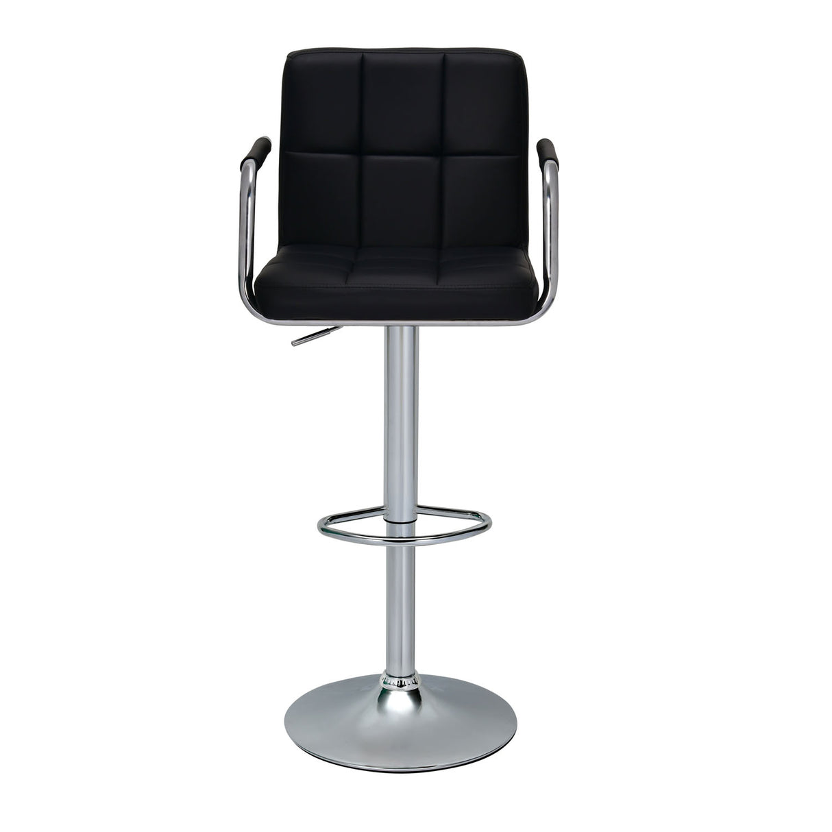 Escape Adjustable Height Swivel Bar Stool (Black)