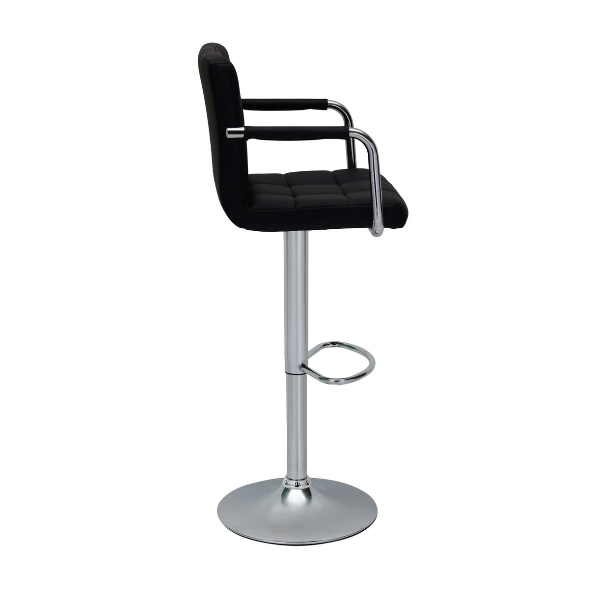 Escape Adjustable Height Swivel Bar Stool (Black)