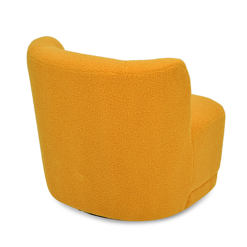 Fender 1 Seater Swivel Base Fabric Chair (Mustard)