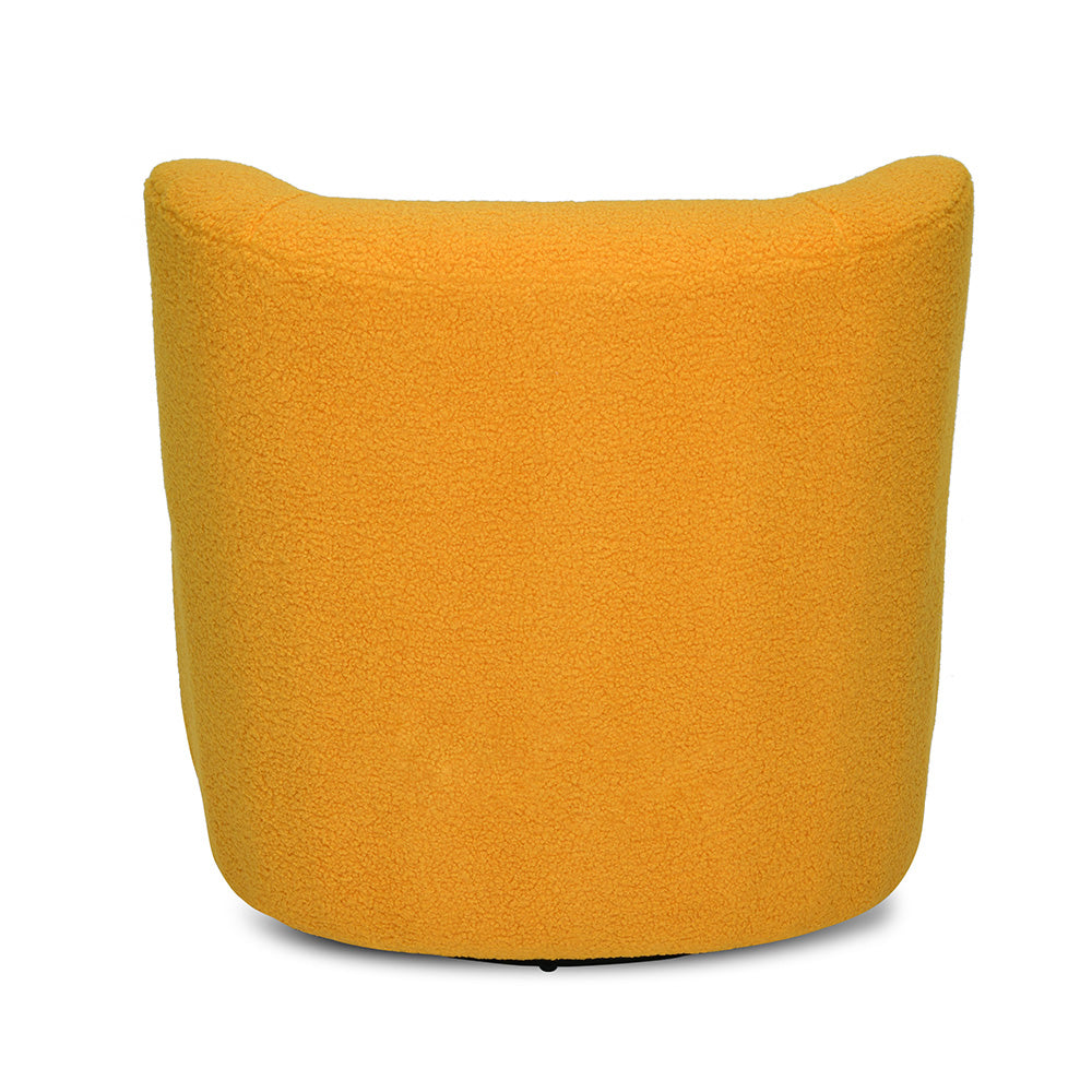 Fender 1 Seater Swivel Base Fabric Chair (Mustard)