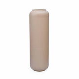 Decorative Metal Tumbler Floor Vase (Beige)