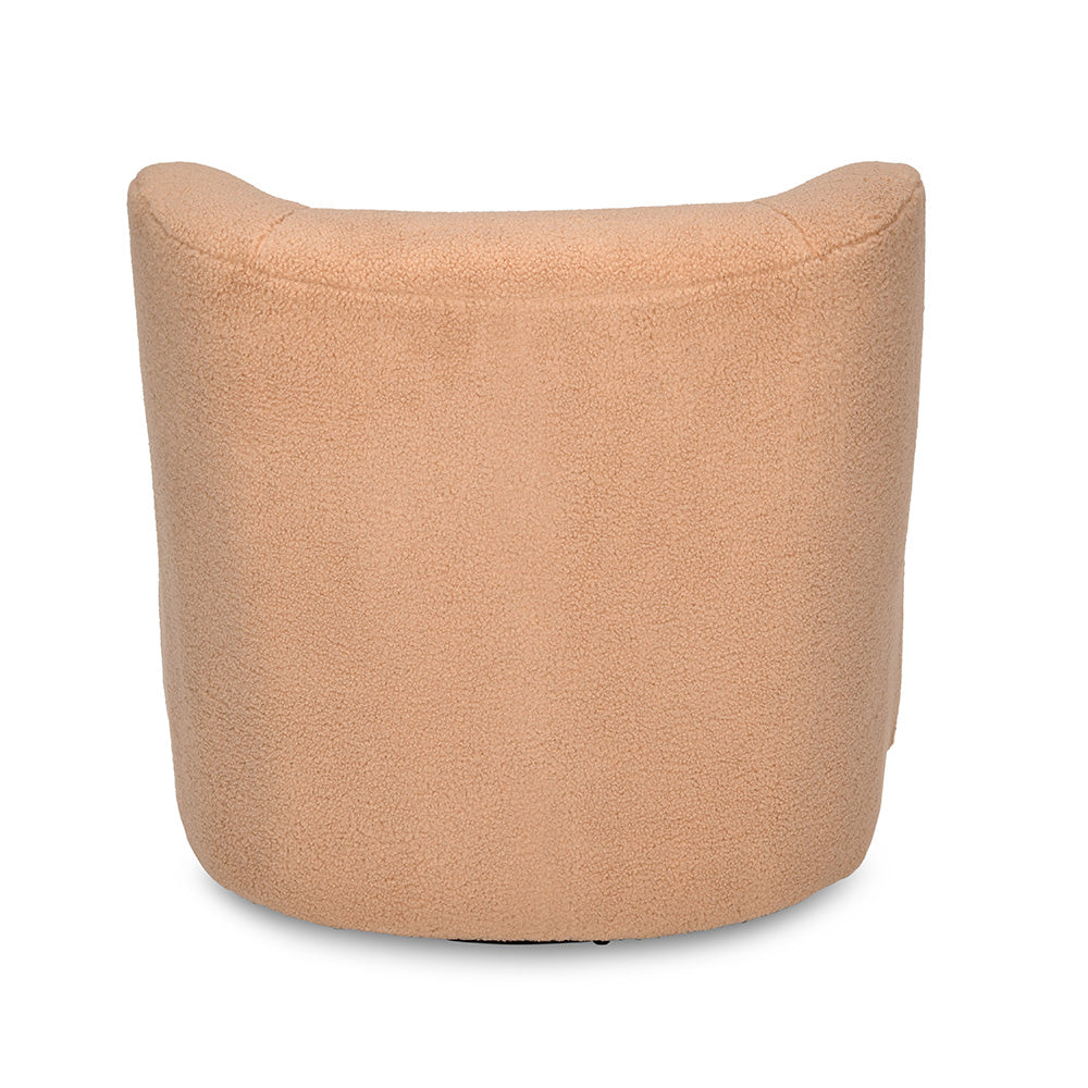 Fender 1 Seater Swivel Base Fabric Chair (Beige)