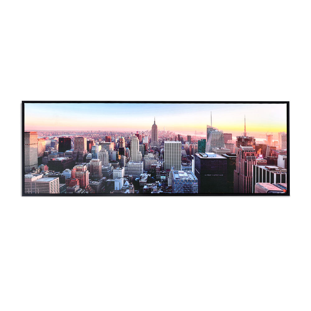 Cityscape Canvas Wall Painting (Multicolor)