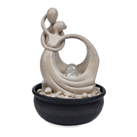 Couple Love Decorative Water Fountain With LED Light (Sand)