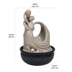 Couple Love Decorative Water Fountain With LED Light (Sand)