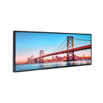 Golden Gate Bridge Canvas Wall Painting (Red & Blue)