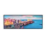 Sea Side Canvas Wall Painting (Blue)