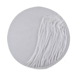 Abstract Round MDF Wall Painting (White)