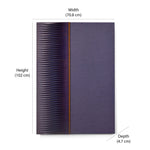 Rectangular Twisted Fluting Design Wall Decor (Lilac)