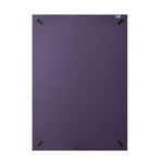 Rectangular Twisted Fluting Design Wall Decor (Lilac)