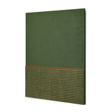 Rectangular Semi Fluting Design Wall Decor (Green)