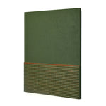 Rectangular Semi Fluting Design Wall Decor (Green)