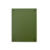 Rectangular Semi Fluting Design Wall Decor (Green)