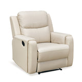 Levon 1 Seater Manual Recliner (Light Beige)