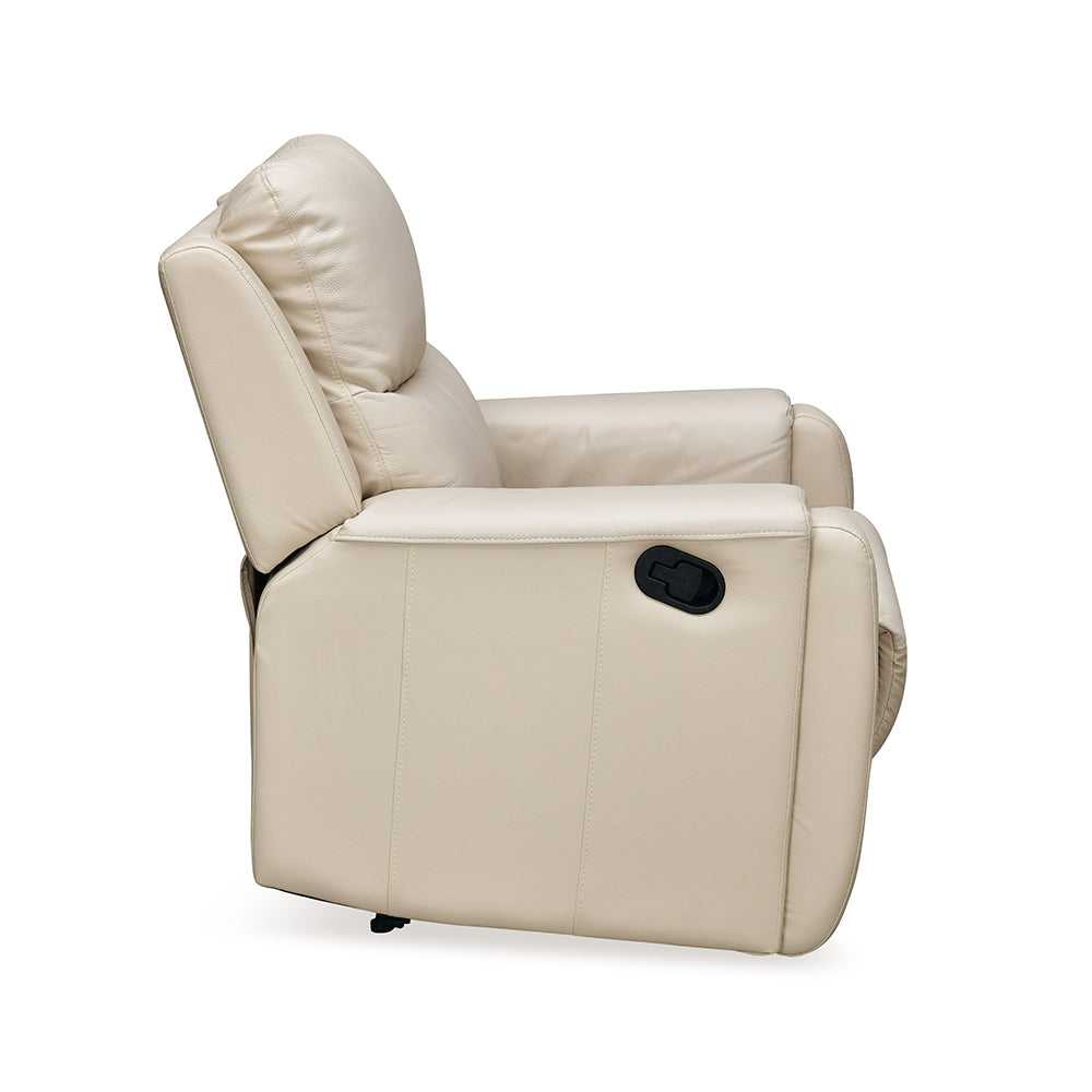 Levon 1 Seater Manual Recliner (Light Beige)