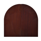 Arched Decorative MDF Wall Panel Set of 2 (Brown)