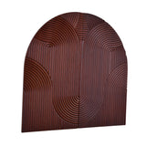 Arched Decorative MDF Wall Panel Set of 2 (Brown)