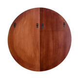 Round Decorative MDF Wall Panel Set of 2 (Brown)