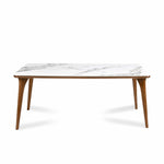 Princeton 6 Seater Dining Table (White and Ash Wood)